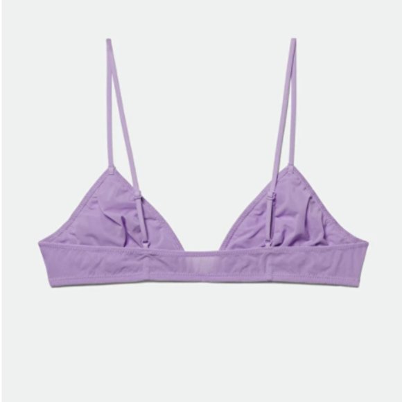 Weekday Lilac Purple Sheer Triangle Bra Bralette Medium M / 34 B Cute Lingerie - Picture 5 of 5